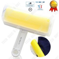 TD® Brosse adhésive pour vêtements long rouleau lavable collant moquette poussière élimine poils nettoie facile rapide efficacement