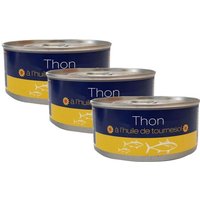 Lot 3x Thon entier à l'huile de tournesol - boîte de 160g