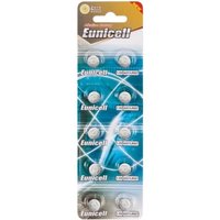 Lot 10 Piles Bouton Eunicell AG7 / LR57 / LR927 / 395 / 399 / SR57 / SR927 / V395 / V399 / G7 - Pile Alcaline