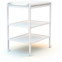 AT4 - Table à langer 2 étagères en bois LILO Blanc - Taille unique