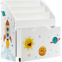 Étagère de rangement enfant pour jouets et livres - SONGMICS - GKR41WT - Blanc - 625 x 295 x 70 cm