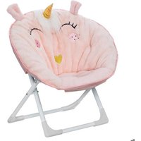 Fauteuil enfant pliant licorne rose clair - Atmosphera Créateur dintérieur