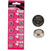 AG12 1.5V pile bouton alcaline (lot de 10)