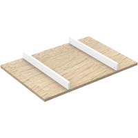 Plan à langer Sauthon - 112 x 77 x 11cm - Bois et blanc