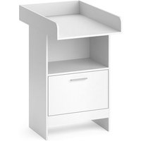 Commode à langer Leo 60x103cm avec tiroir Blanc Vicco 36744