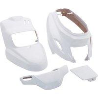 Carrosserie/carenage Scoot Adaptable Mbk 50 Booster 2004/yamaha 50 Bws 2004 Blanc Brillant (kit 4 Pieces)