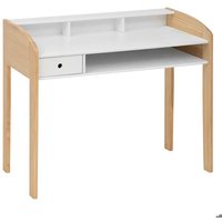 Bureau enfant primaire L100cm blanc en bois - Atmosphera Créateur dintérieur