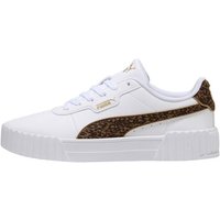 Puma Carina 3.0 Feline Blanc / Léopard chaussure Basket à Lacets Puma Carina 3.0 Feline - Blanc Soft Taupe