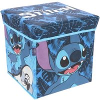 Pouf Coffre de rangement à jouets Lilo & Stitch chambre enfant Disney banc et malle Box