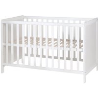Lit Bébé 2 en 1 - ROBA - Indépendant et Cododo - Sommier Réglable - Blanc