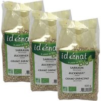 Lot 3x Sarrasin décortiqué BIO - Idénat - paquet 500g
