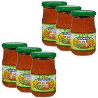 Lot of 6 Basil Organic Tomato Sauces - Louis Martin - 190g pot