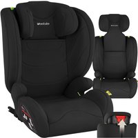 Siège auto - TECTAKE - Siège auto LEVI norme i-Size et base ISOFIX avec protection contre les chocs latéraux réglable - Noir
