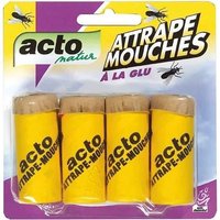 Lot de 4 pièges à mouches à la glu