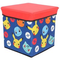 Pouf Coffre de rangement à jouets Pokemon chambre enfant banc et malle Box carapuce ronflex
