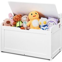 Coffre à Jouets en Bois-VEVOR-830 x 455 x 609 mm-Grand Banc de Rangement pour Enfants-pour Salle de Jeux Chambre-Blanc