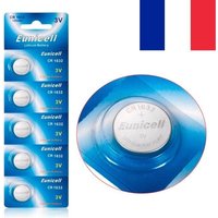 Lot of 5 button lithium CR1632 flat batteries for watch, toy and calculator at 3V