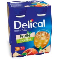 Delical Fruit-Flavored Apple Beverage Pack of 4 x 200ml