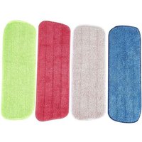 4pcs Mop Remplacement des Tampons,Microfibre de Pulvérisation de Balai pour Tous les Serpillères Spray