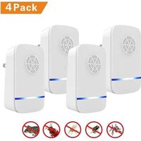 Répulsif antiparasitaire à ultrasons,Électronique Plug-in Pest répulsif,Anti Les Souris,Rats,Mouches,moustiques,cafards,araignées,pu