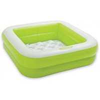 Intex - 57100NPB - Baignoire de douche gonflable verte pour bebe 85x85x23cm