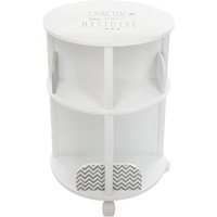 Bibliothèque enfant ronde gris H59cm - Atmosphera Créateur dintérieur