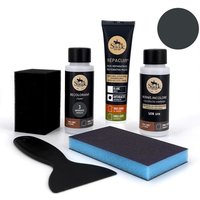 Kit de Rénovation Cuir (3-ANTHRACITE) - SOFOLK - Pour Volant, siège Auto, Chaise, sellerie, Chaussure