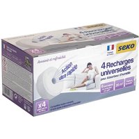 Déshumidificateurs Seko 211003830080 Recharges universelles Galet percé Lavande, Blanc, Set de 4 Pièces 18334
