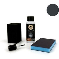 Kit Retouche Peinture Cuir/Simili-Cuir (3-ANTHRACITE) - SOFOLK - Entretien pour Siège et Volant de Voiture, Canapé, Chaussure