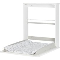 Badabulle Table à langer murale Plouf avec matelas à langer inclus - Pliable et compacte
