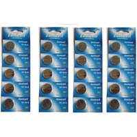 20 PILES 3V Lithium CR2016 EUNICELL