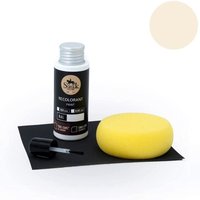 Kit Retouche Peinture Cuir/Simili-Cuir (6-BLANC CASSE) - SOFOLK - Entretien pour Siège et Volant de Voiture, Canapé, Chaussure