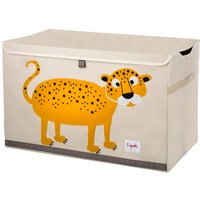 Coffre à jouets - 3 SPROUTS - Léopard - Grande capacité de stockage - Couleurs douces