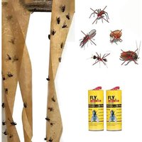 CIVIKY Lot de 20 pieges adhesifs pour plantes volantes, bandes attrape-mouches, ruban pour cuisine, interieur et exterieur, faci,411