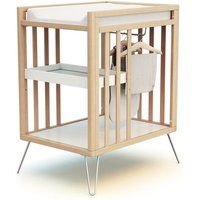 JURABABY - Table à langer 2 étagères ONLY en bois 76 x 56 x 94 cm Gris - Taille unique