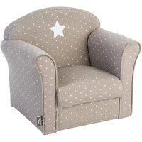 Fauteuil enfant Classique gris taupe - Atmosphera Créateur dintérieur