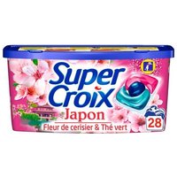 Super Croix Lessive en capsule Triocaps Japon - 28 lavages