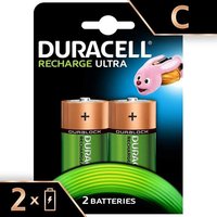 Duracell Recharge Ultra Piles Rechargeables type C 3000 mAh, Lot de 2 piles