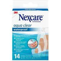 Nexcare Aqua Clear Pansement Waterproof 3 Tailles 14 unités