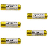 AURSTORE BASA Lot de 5 Pile Alcaline 27A 12V, Batterie Alcaline 27A 12V (27A 12V)
