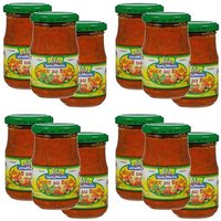 Lot of 12 Basil Organic Tomato Sauces - Louis Martin - 190g jar