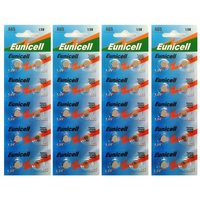 Lot de 40 Piles bouton plates type AG5 1,5V compatible 393A - 46LR - LR754 - 193  - Yuan Yuan