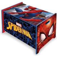 Coffre à jouets en bois / Coffre de rangement avec frein / Banc SPIDERMAN