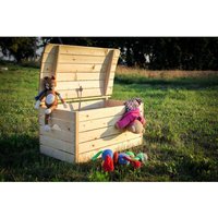 Coffre à Jouets Enfant en bois 80x50xH47 cm - Timbela M034-1