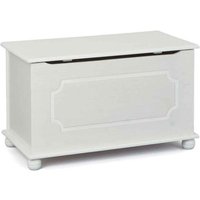 Coffre à Jouets en Bois Massif Emaz 53cm Blanc