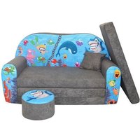 LIT ENFANT CANAPÉ SOFA + POUF ET COUSSIN lOcéan