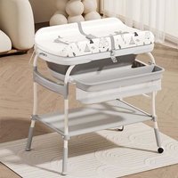 Baninni 2-en-1 Table à Langer avec Bain Ramona Gris