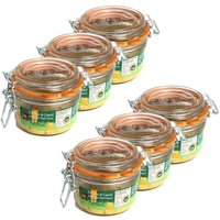 Lot 6x Foie gras de canard entier du Sud Ouest IGP - La Ferme du Puntoun - bocal : 120g