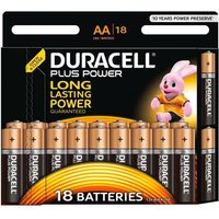 Duracell Plus Power Alcaline 1,5 V – Piles (Alcaline, Cylindrique, AA, Noir, Or, Ampoule)154