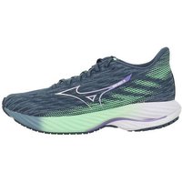 Mizuno Wave Rider 28 Femme Vert Foncé Chaussures de running - MIZUNO - Wave Rider 28 - Amorti - Stabilité - Résistance à l'abrasion